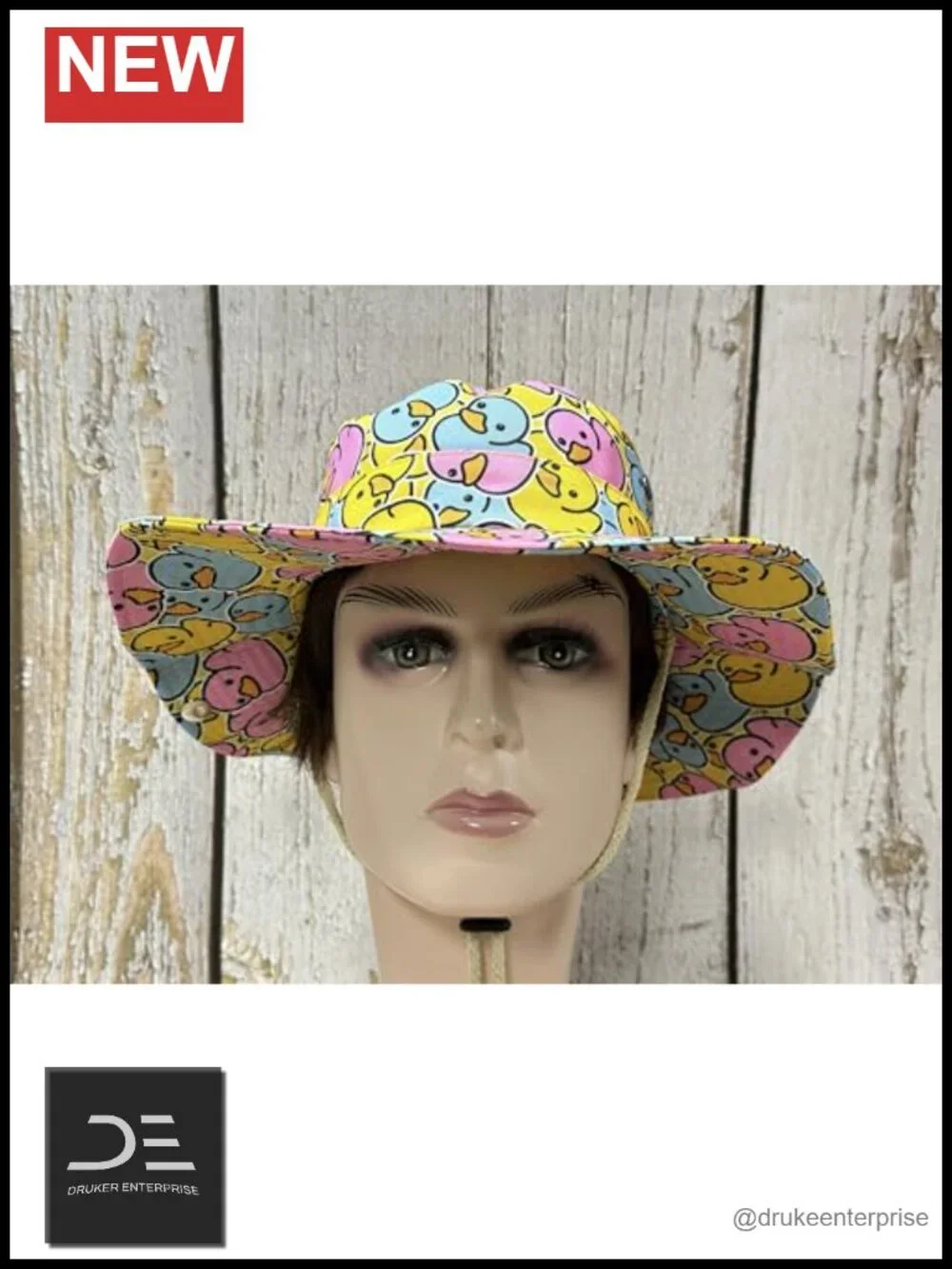 Reversible Cotton Bucket Hat with Chin Strap for Sun Protection